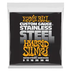 ERNIE BALL - Set de cuerdas Hybrid Slinky Inoxidable 9 – 46