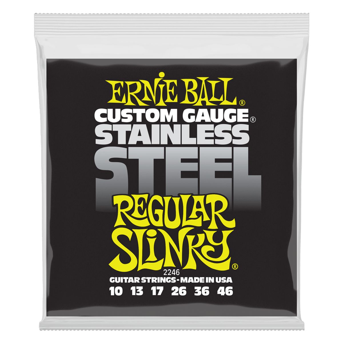 ERNIE BALL - Set de cuerdas Ernie Ball Regular Slinky Inoxidable 10 – 46