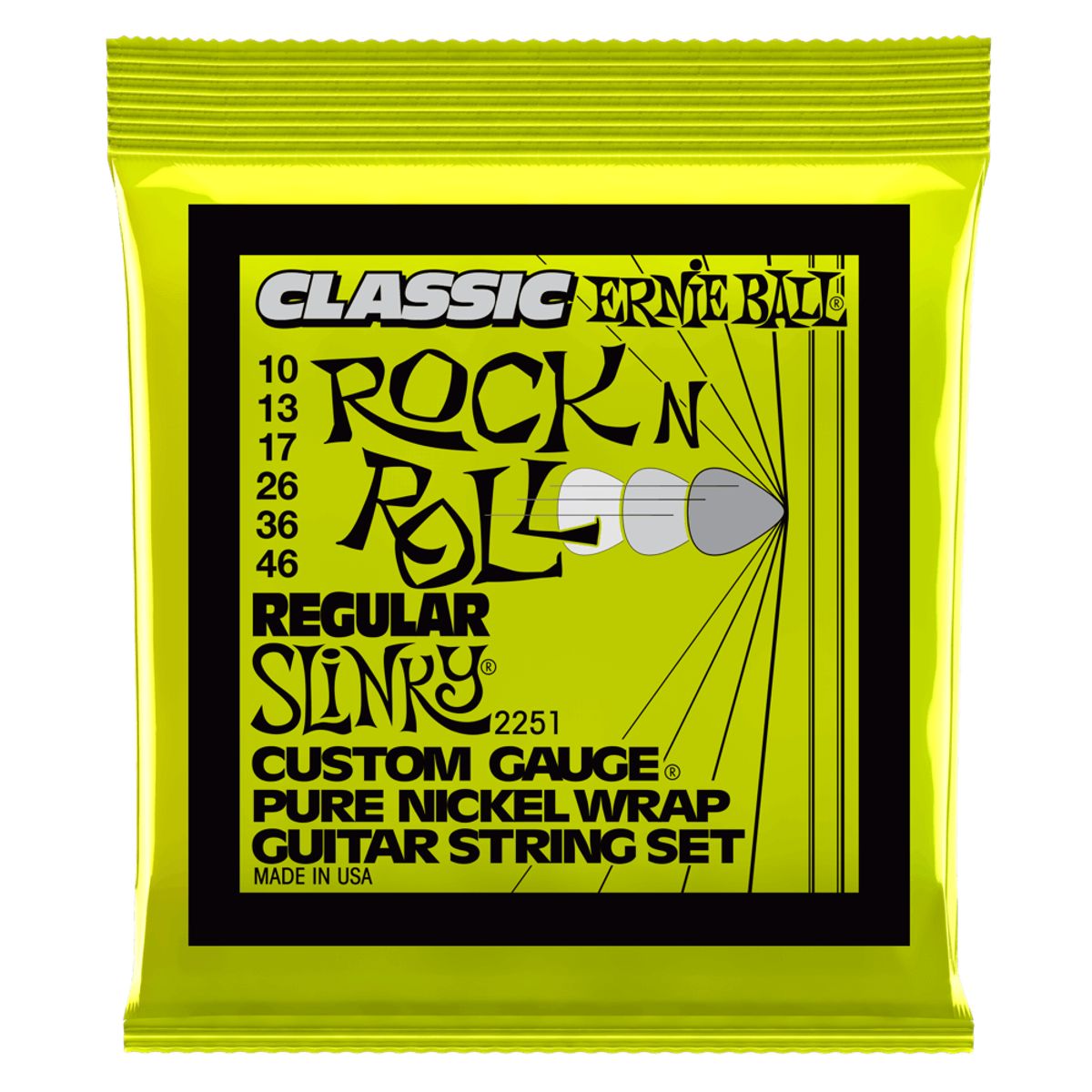 ERNIE BALL - Set de cuerdas Ernie Ball Regular Slinky Nickel 10 - 46