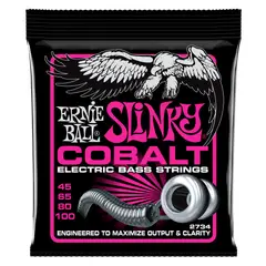 ERNIE BALL - SET DE CUERDAS PARA BAJO ERNIE BALL SUPER SLINKY COBALT 45 - 100