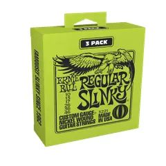ERNIE BALL - Pack de 3 set de cuerdas Slinky Nickel 10 - 46
