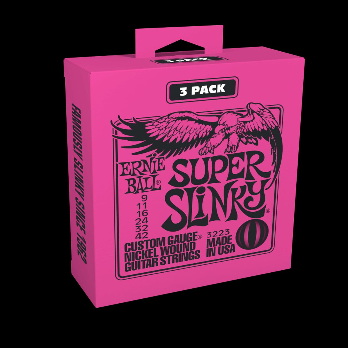 ERNIE BALL - Pack de 3 set de cuerdas Ernie Ball Super Slinky Nickel 9-42