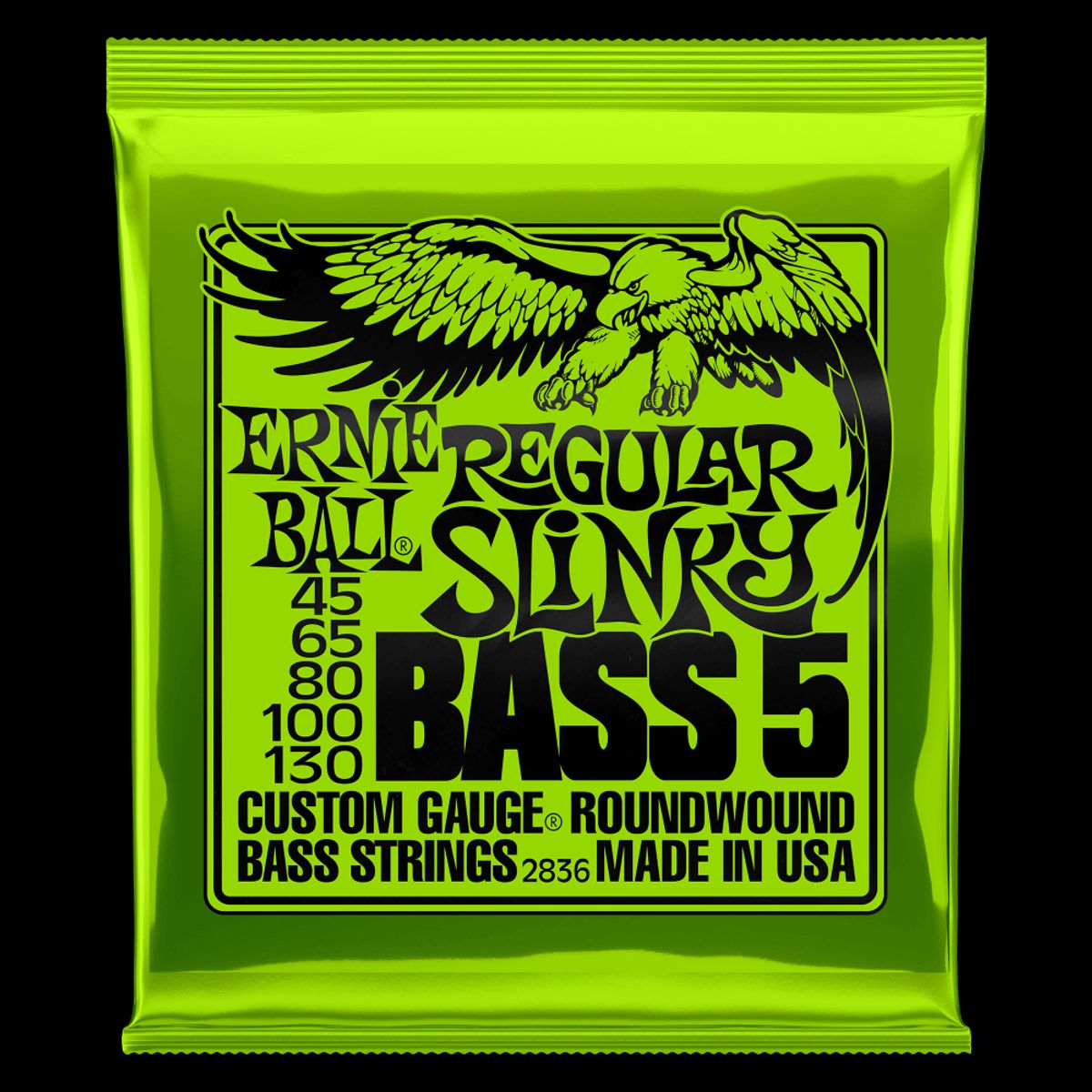 ERNIE BALL - SET DE 5 CUERDAS PARA BAJO ERNIE  BALL REGULAR SLINKY NICKEL 45 - 130