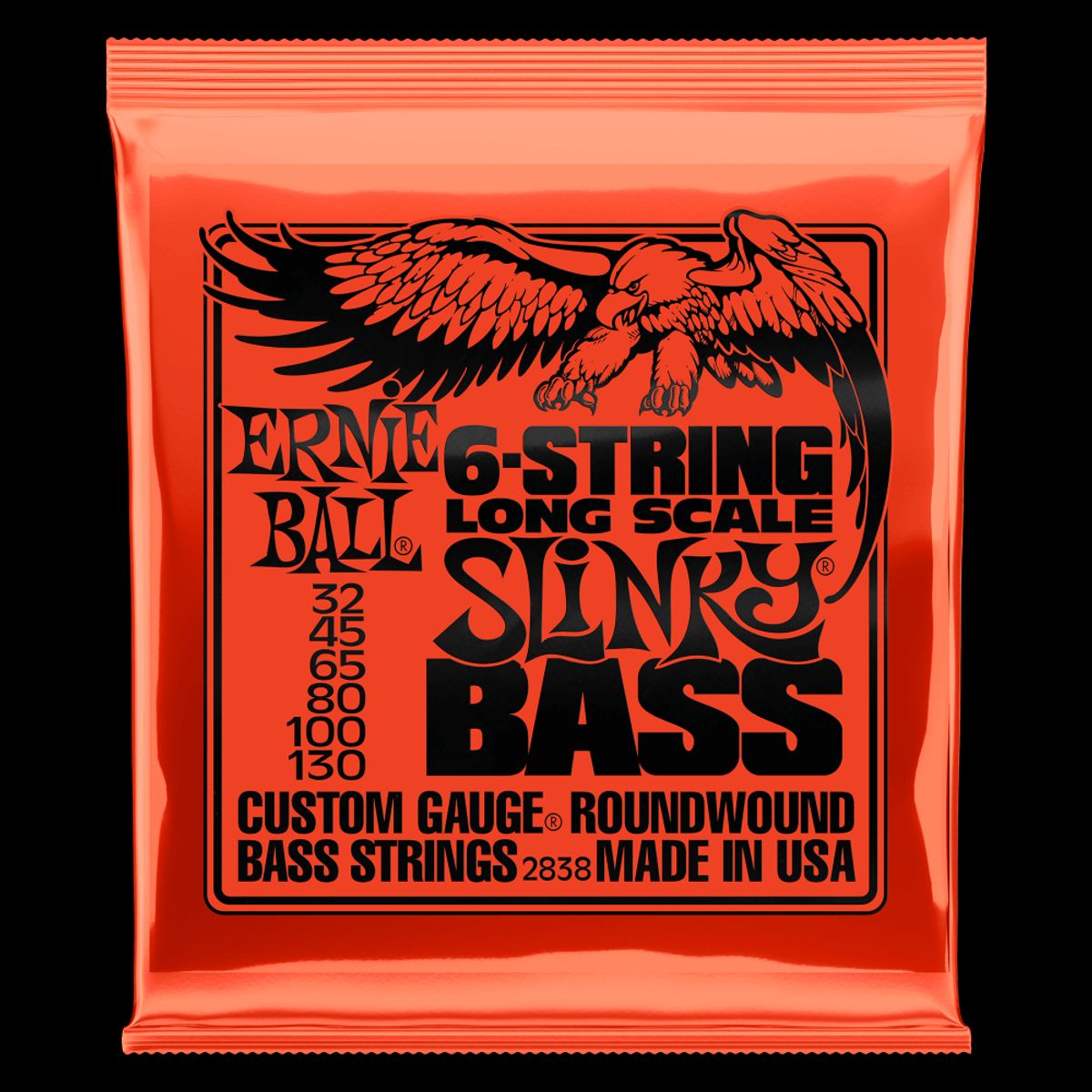 ERNIE BALL - SET DE 6 CUERDAS PARA BAJO ESCALA LARGA ERNIE  BALL SLINKY NICKEL 32 - 130