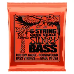 ERNIE BALL - SET DE 6 CUERDAS PARA BAJO ESCALA LARGA ERNIE BALL SLINKY NICKEL 32 - 130