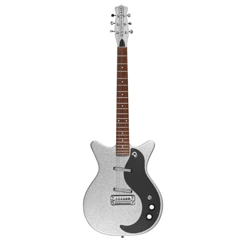 DANELECTRO - Guitarra Eléctrica Danelectro Silver Metal Flake 59Mj Smf
