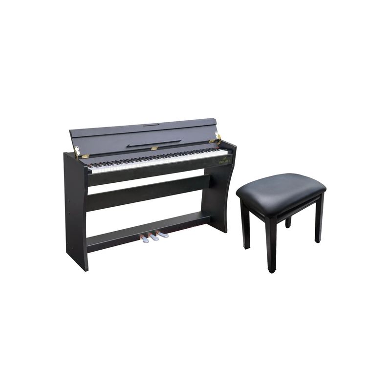 ZIMMER - Pack Piano Digital Zimmer ZIM-2100-WDN + Silla de Piano Estándar AP-5126