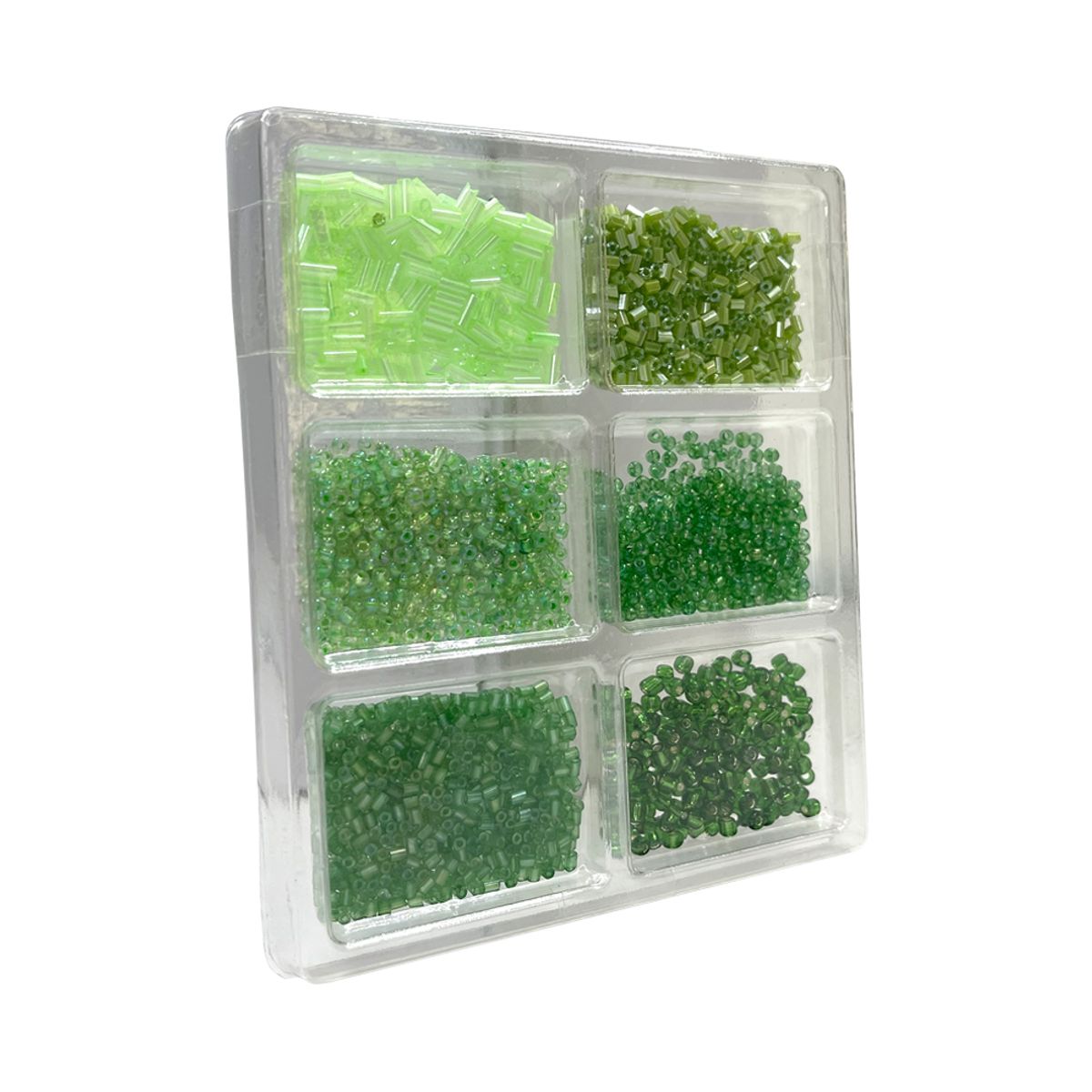 GENERICO - Juego De Cuentas Sueltas Acrílicas Mostacillas Verdes