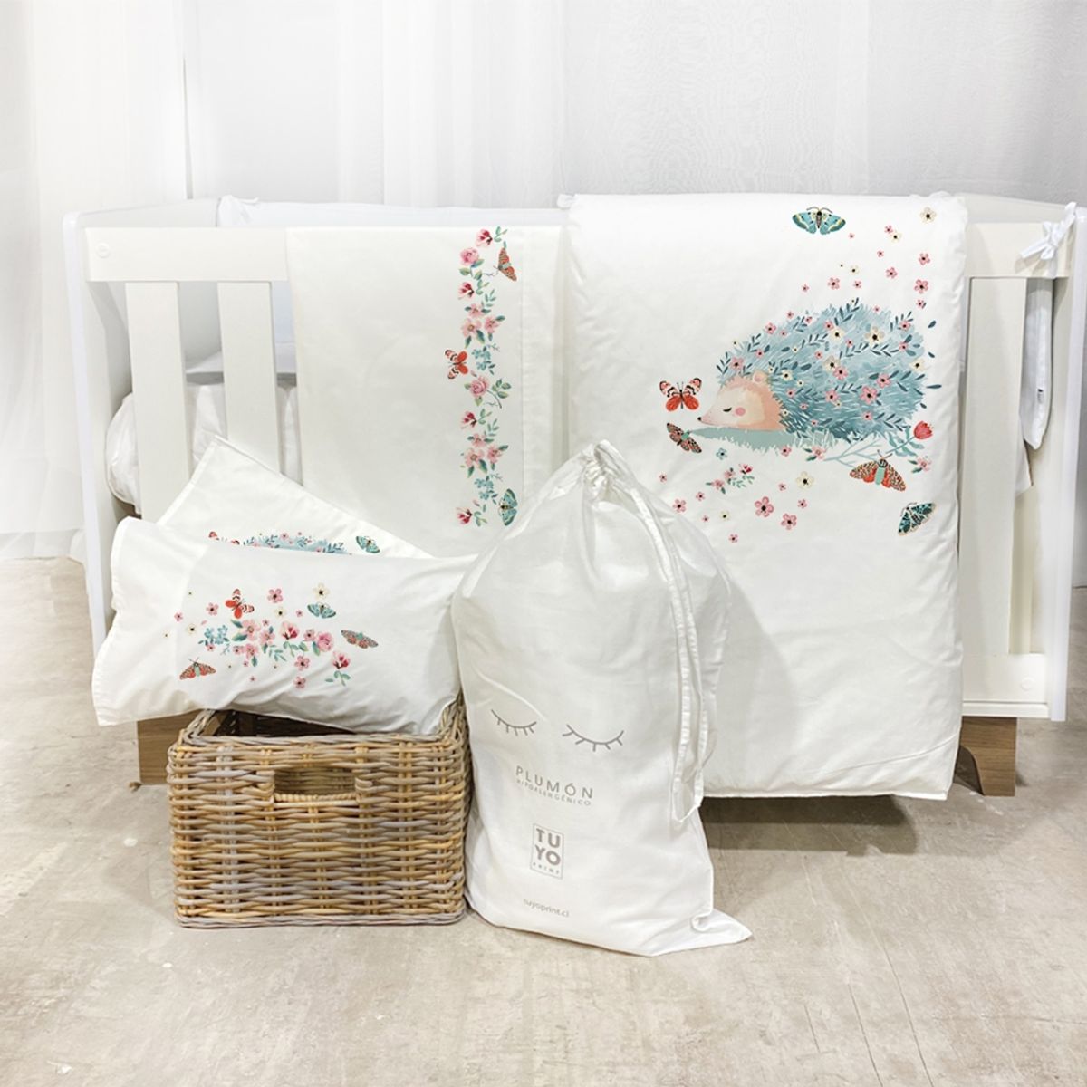 TUYO PRINT - Set Cuna Pack and Play Erizo - Tuyo Print