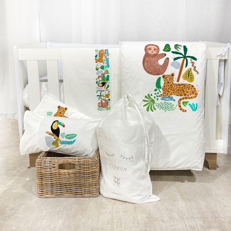TUYO PRINT - Set Cuna Pack and Play Jungla - Tuyo Print