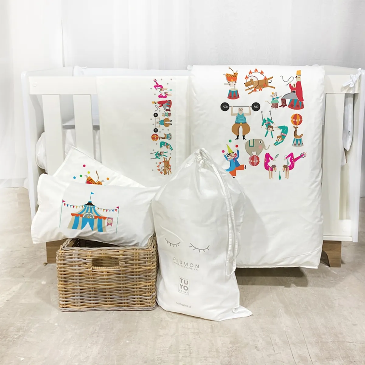 TUYO PRINT - Set Cuna Pack and Play Circo - Tuyo Print