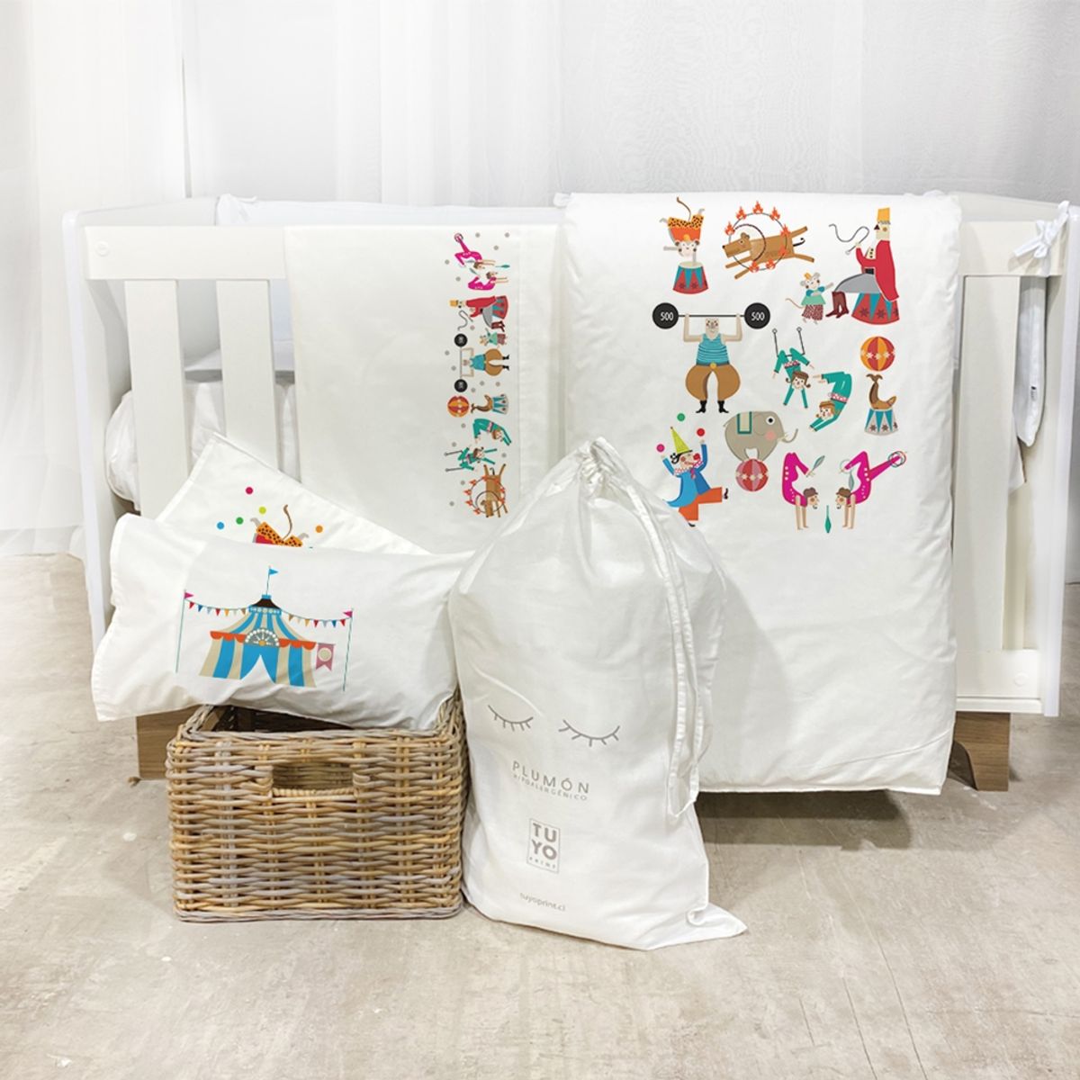 TUYO PRINT - Set Cuna Pack and Play Circo - Tuyo Print