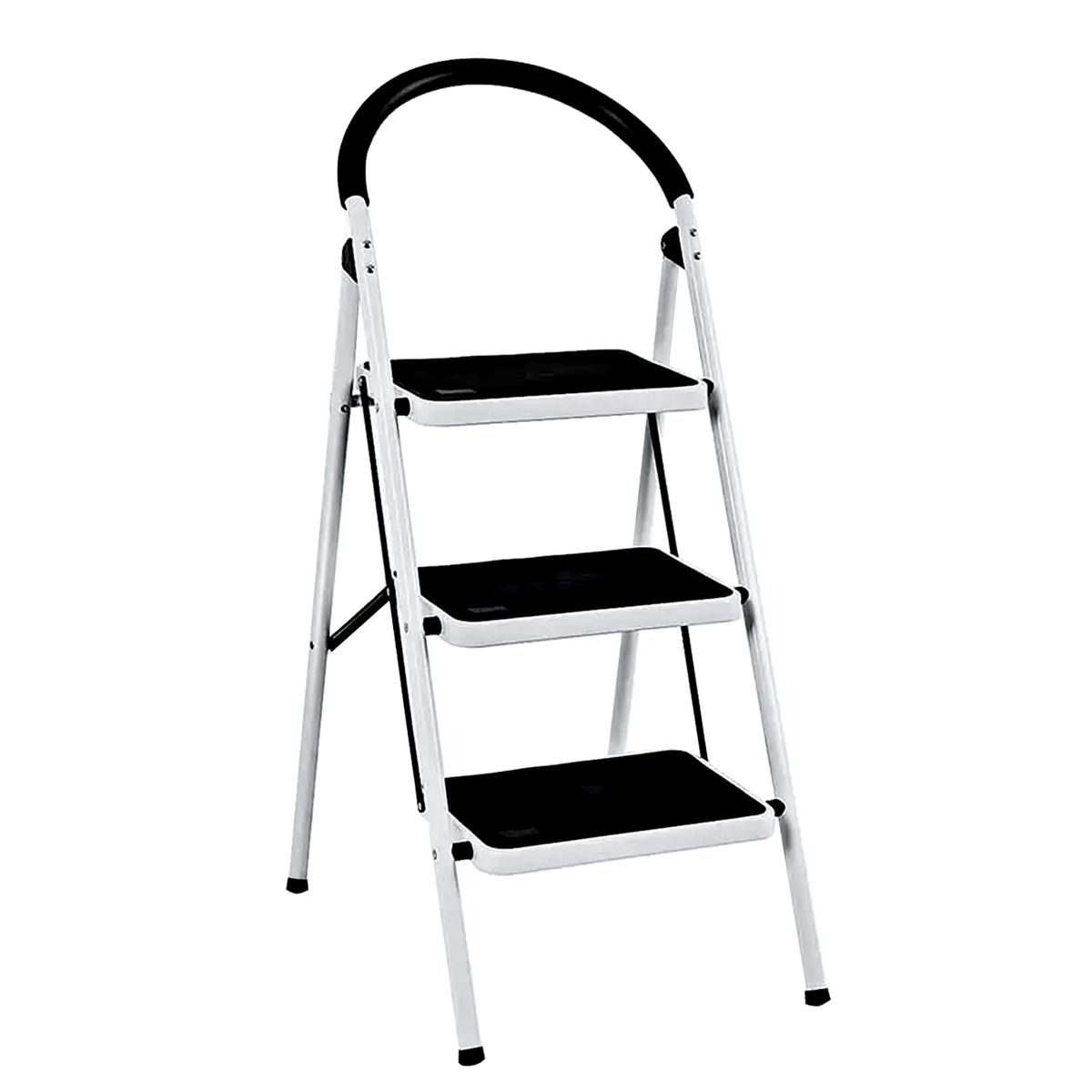 MUNDO ONLINE - Escalera Metalica 3 Peldaños Plegable