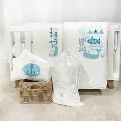 TUYO PRINT - Set Cama Transición Marino -