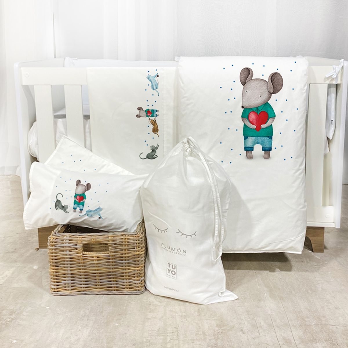 TUYO PRINT - Set Cama Transición Ratoncito - Tuyo Print