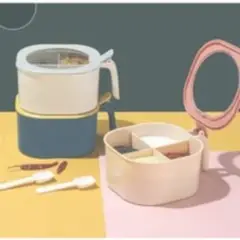 GENERICO - Caja Condimentos Para Especias 4 Compartimientos Color Surtido