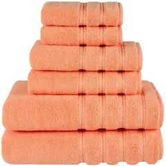 AMERICAN SOFT LINEN - Set De 6 Toallas Edison 100% Algodón Turco