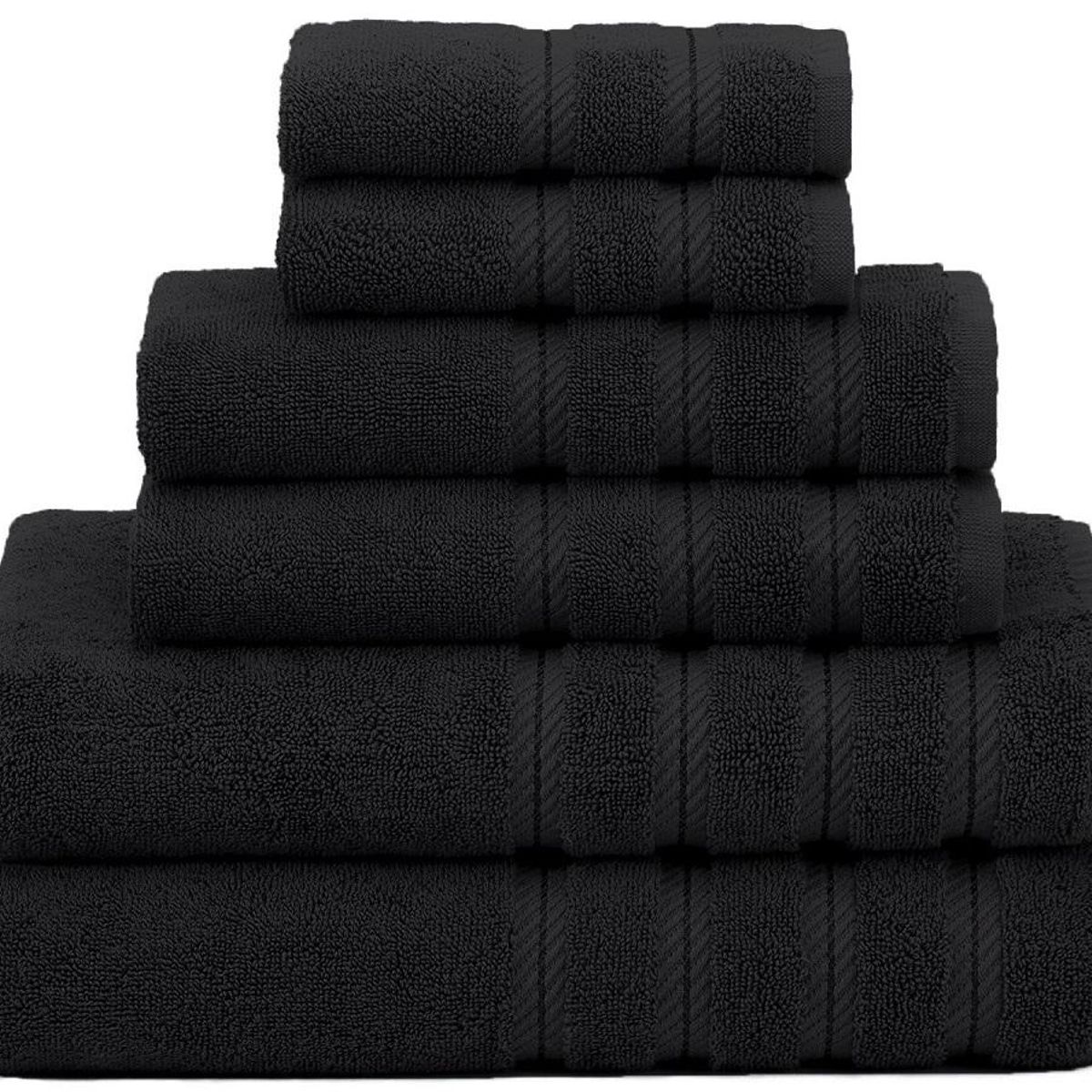 AMERICAN SOFT LINEN - Set De 6 Toallas Edison 100% Algodón Turco