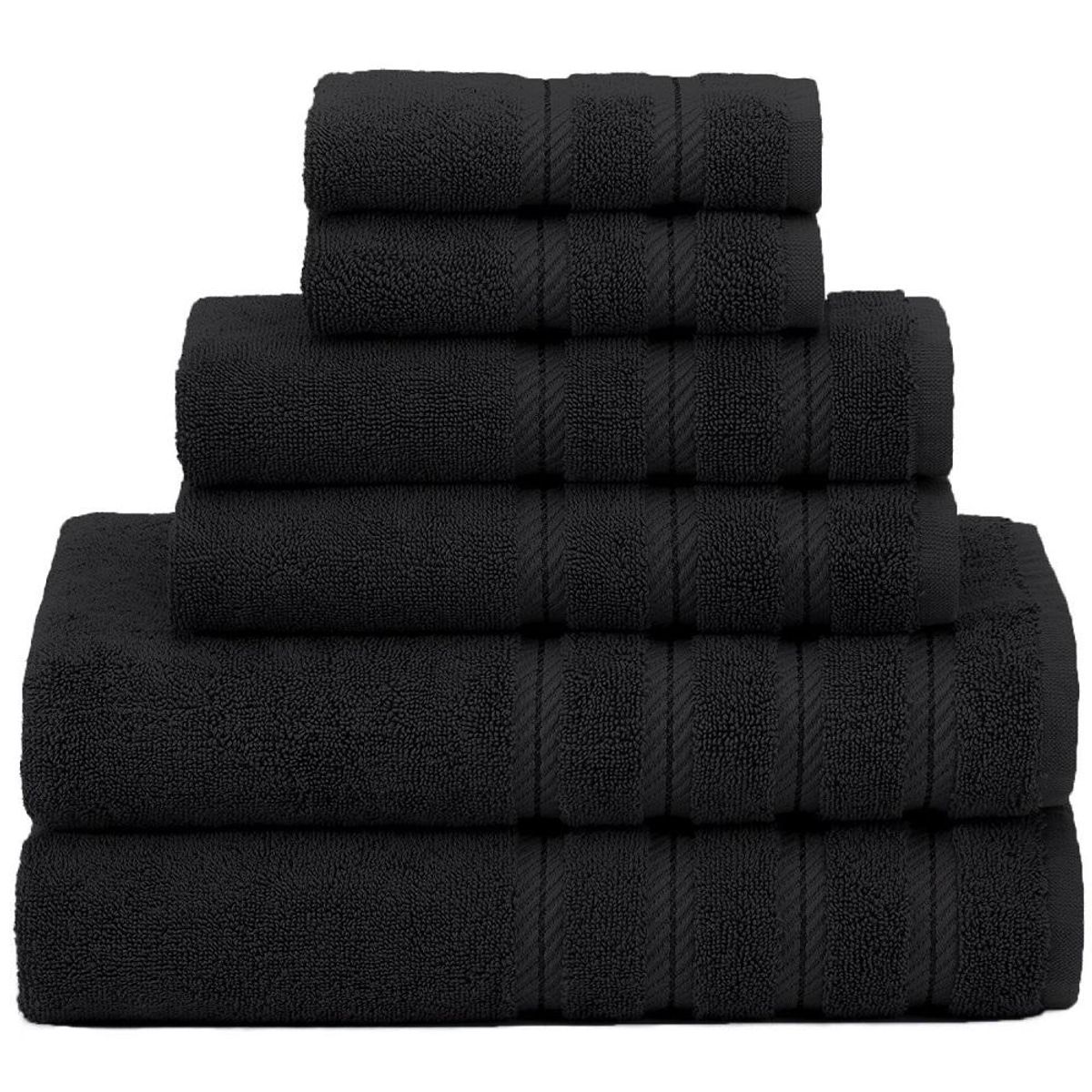 AMERICAN SOFT LINEN - Set De 6 Toallas Edison 100% Algodón Turco