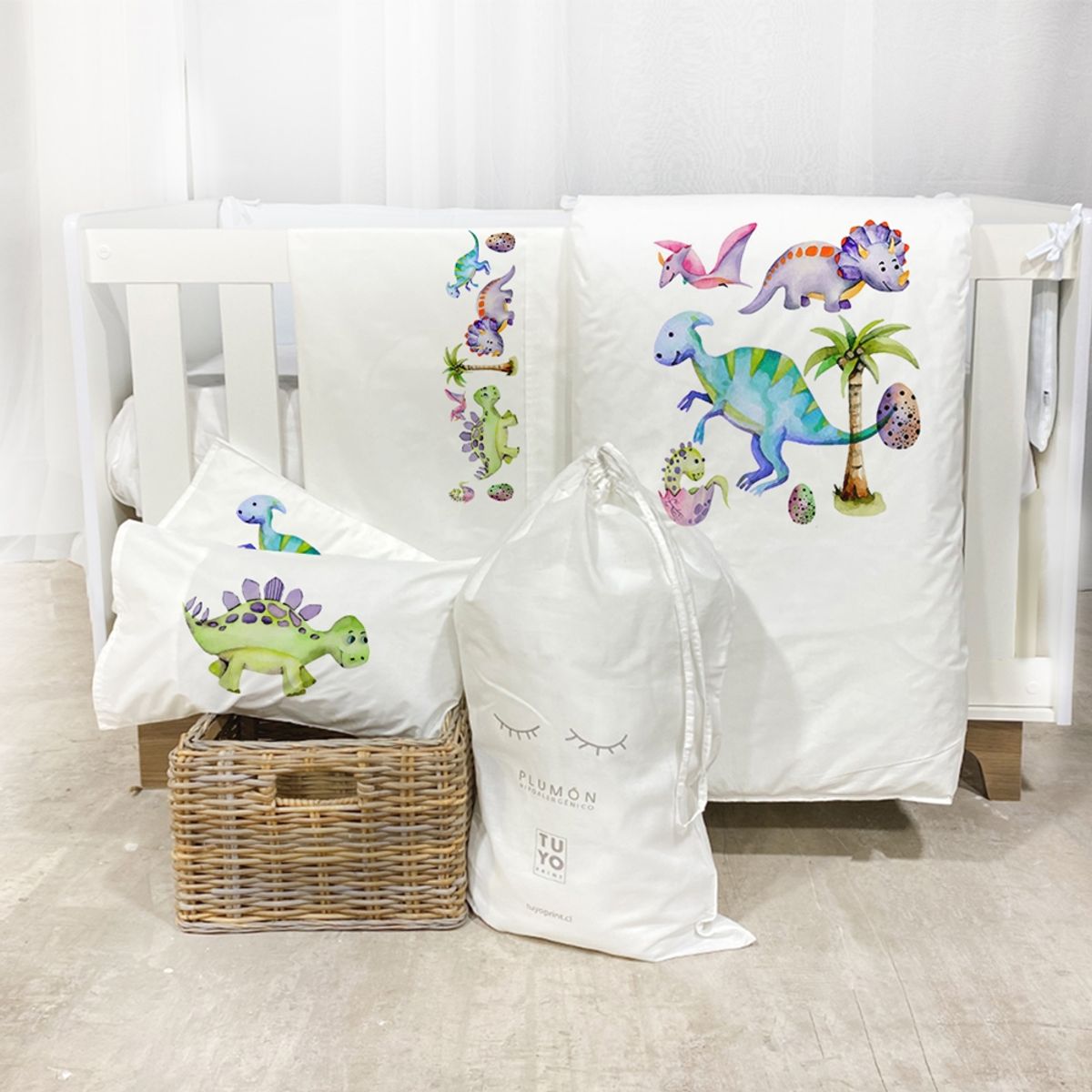 TUYO PRINT - Set Cama Transición Dinosaurio - Tuyo Print