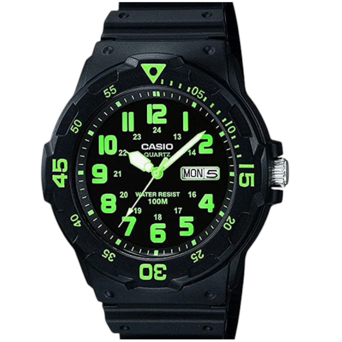 CASIO - Reloj Casio de Hombre Negro Mrw-200H-3Bvdf Black Fluor