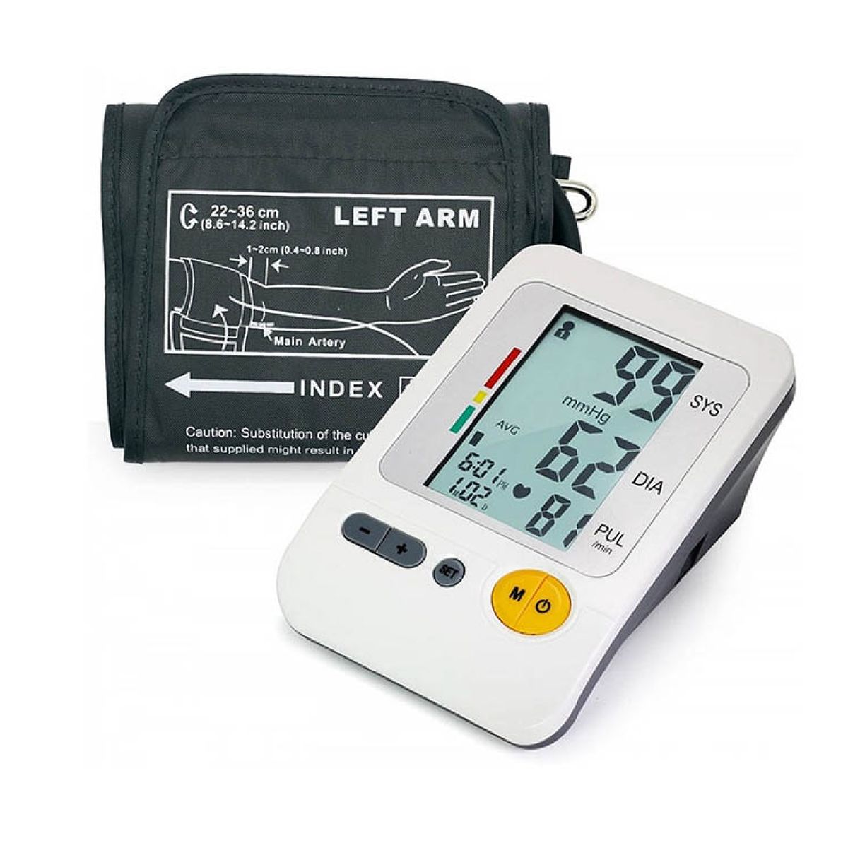 MUNDO ONLINE - Toma Presion Digital Brazo Tensiometro Arterial Pulso Ritmo Cardiaco