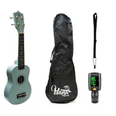 HANA - Full Pack Ukelele Sopr.Hana Azul+Afinador Clip+Strap Allegro