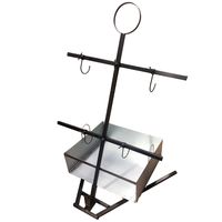 Asador Vertical con Fogón para Cordero al Palo