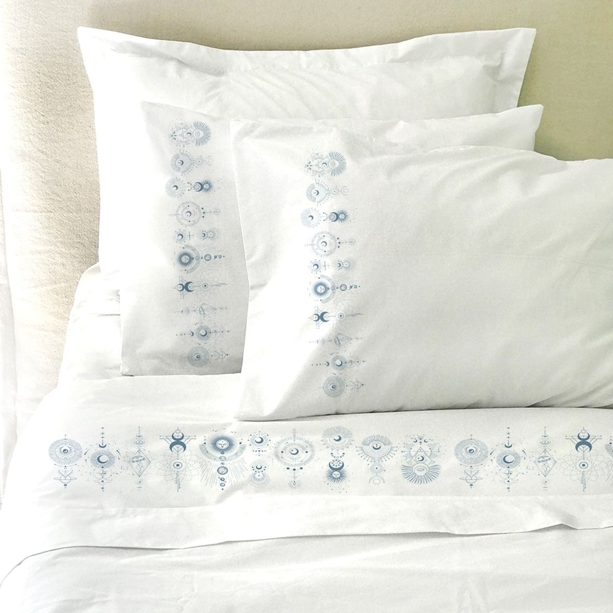 TUYO PRINT - Juego De Sábanas 2 Plazas, Cosmico