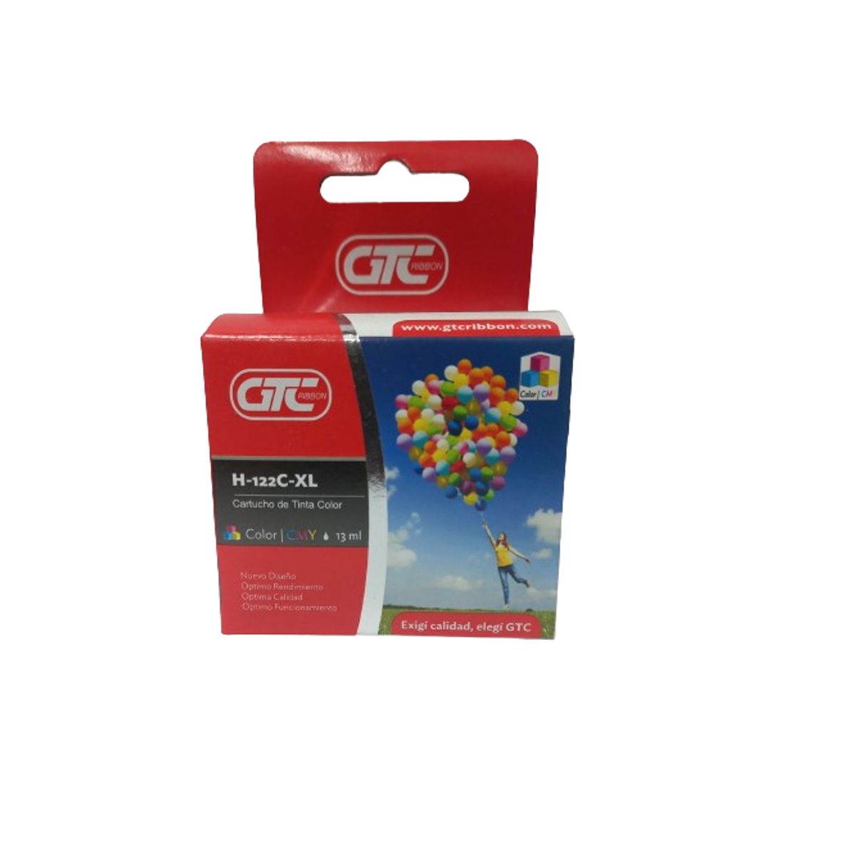 GTC - Tinta compatible con HP 122 XL Tricolor 13ml HP122