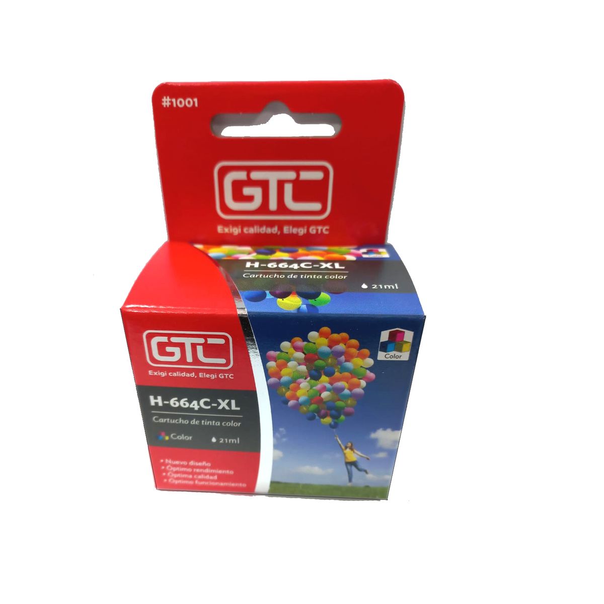 GTC - Tinta compatible con HP 664 XL Tricolor 21ML (700 copias) HP664