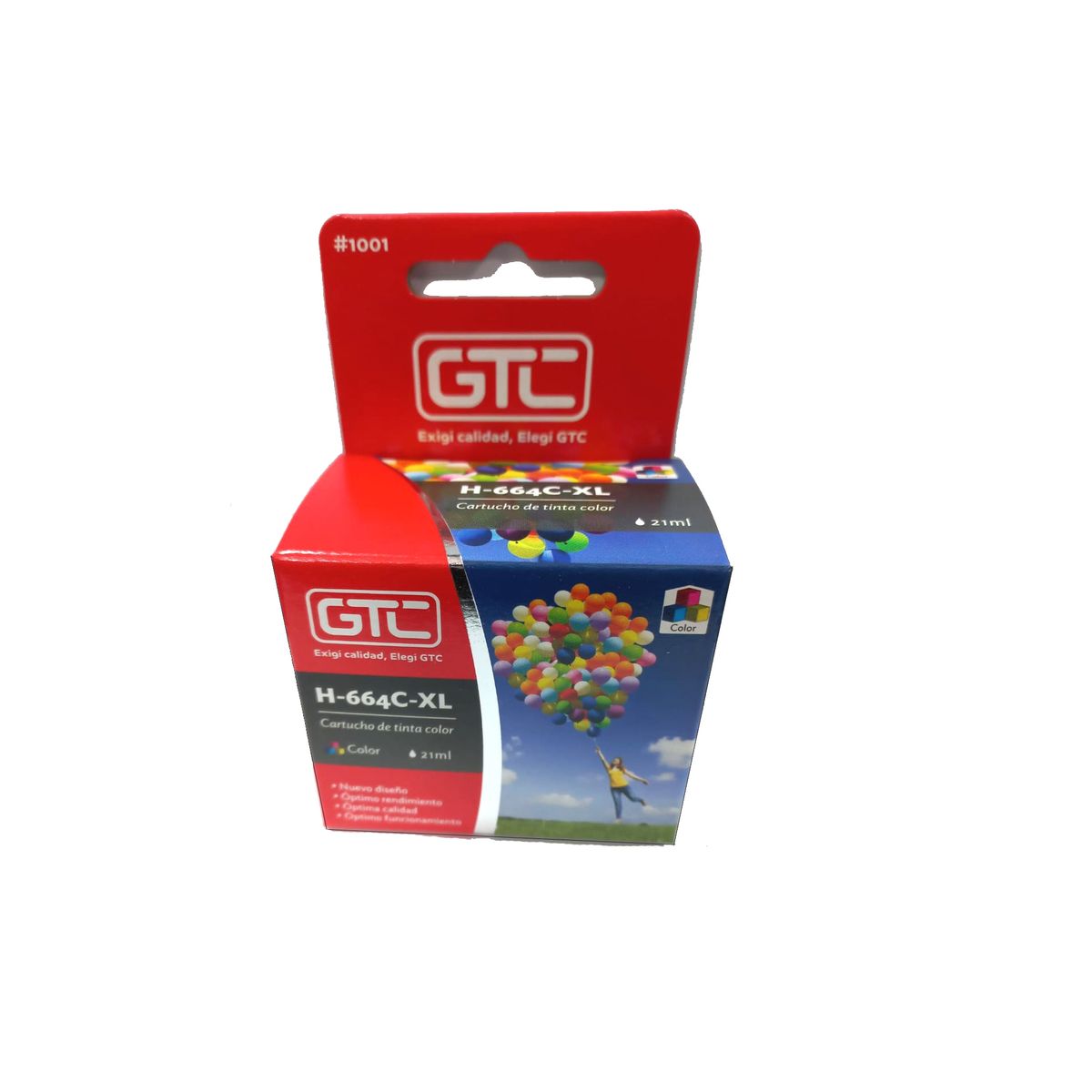 GTC - Tinta compatible con HP 664 XL Tricolor 21ML (700 copias) HP664