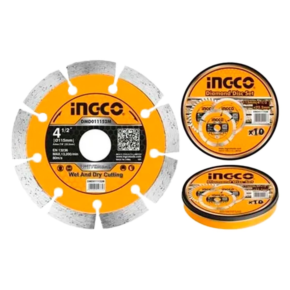 TOTAL TOOLS - Disco Diamantado Segmentado 4 1/2 115mm 10 Und