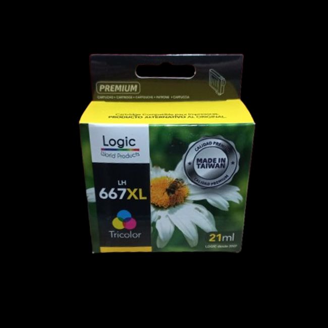 GENERICO - Tinta compatible con HP 667 XL Tricolor 21ml (700 Copias) HP667