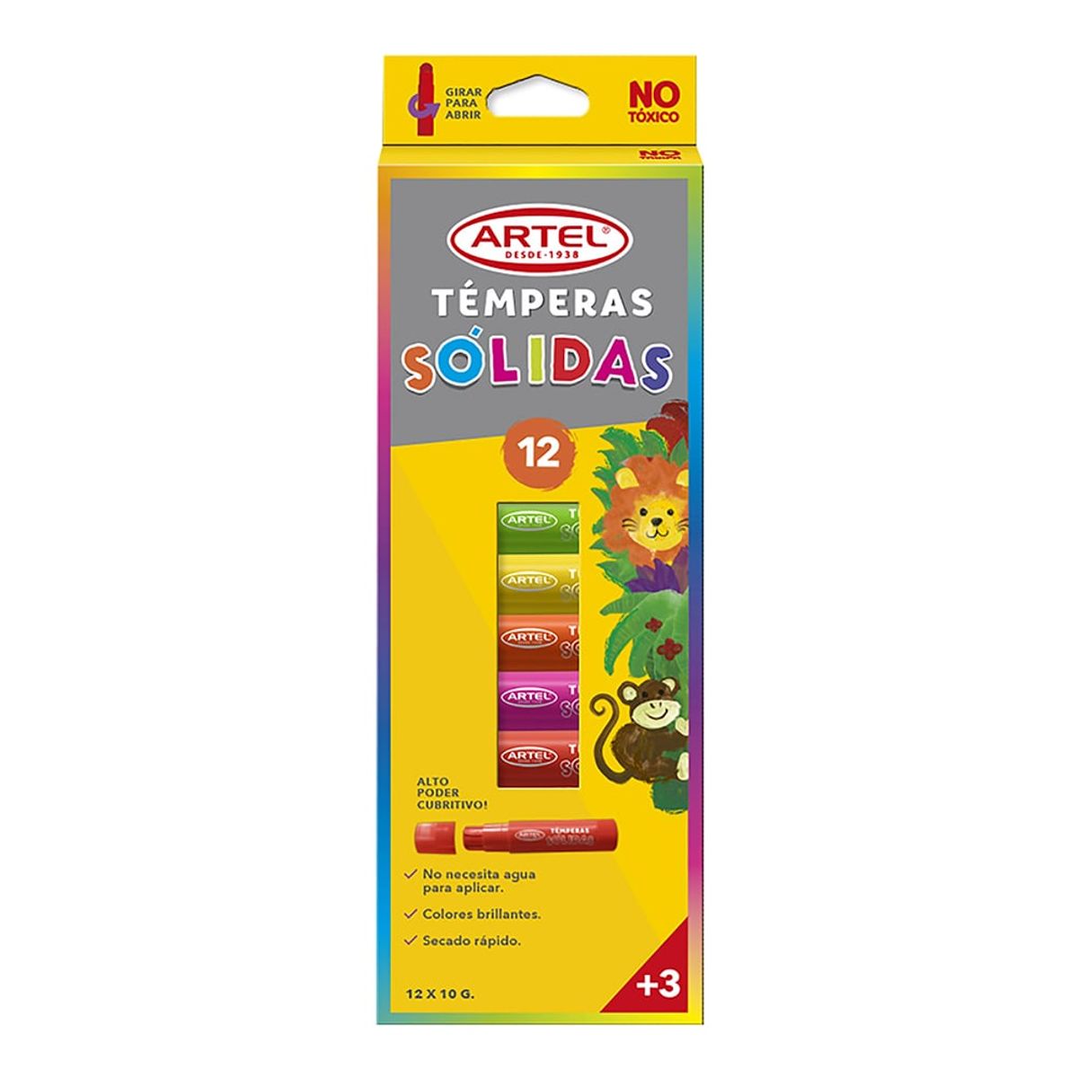 ARTEL - Tempera solida Artel 12 colores