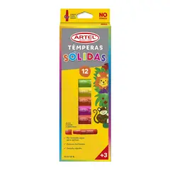 ARTEL - Tempera solida 12 colores