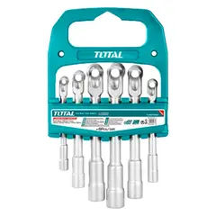 TOTAL TOOLS - Kit Juego De Dados En Forma De L 6 Piezas