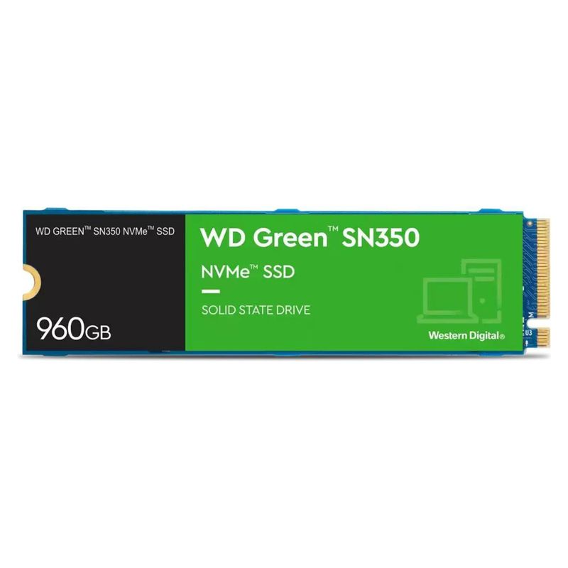 WESTERN DIGITAL - Disco Duro Interno SSD WD Green SN350 960GB NVMe