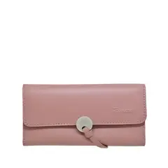 RIVIERA - Billetera de mujer Cuero Genuino Color Rosa