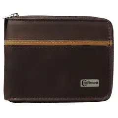 CRAFTMEN - Billetera de hombre con Cierre cuero natural