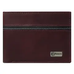 CRAFTMEN - Billetera de hombre cuero natural genuino