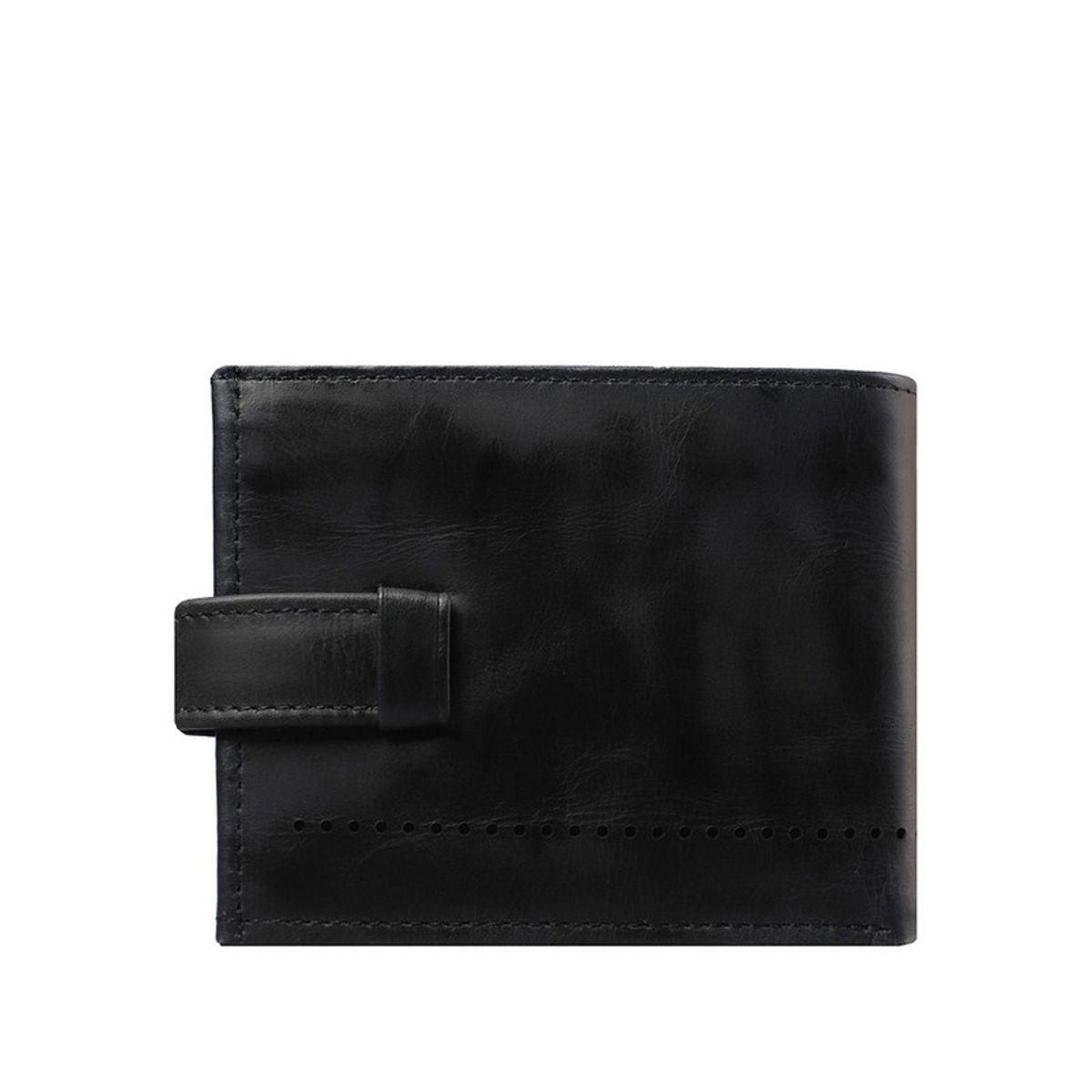 CRAFTMEN - Billetera con lengueta 100% cuero natural  negro Craftmen