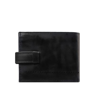 Imagen 2 del producto Billetera con lengueta 100% cuero natural negro