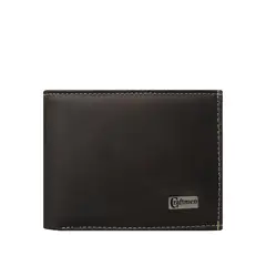 CRAFTMEN - Billetera hombre 100% cuero natural café
