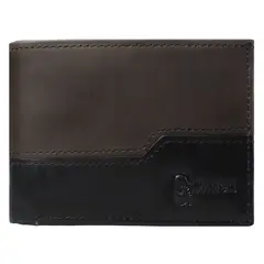 CRAFTMEN - Billetera de hombre cuero natural Negro-Café