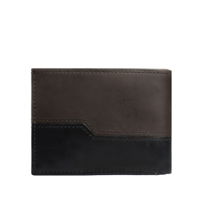 Imagen 2 del producto Billetera hombre 100% cuero natural Negro-Café