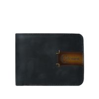 Billetera hombre 100% cuero natural negro