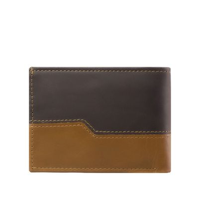 Imagen 2 del producto Billetera hombre 100% cuero natural café