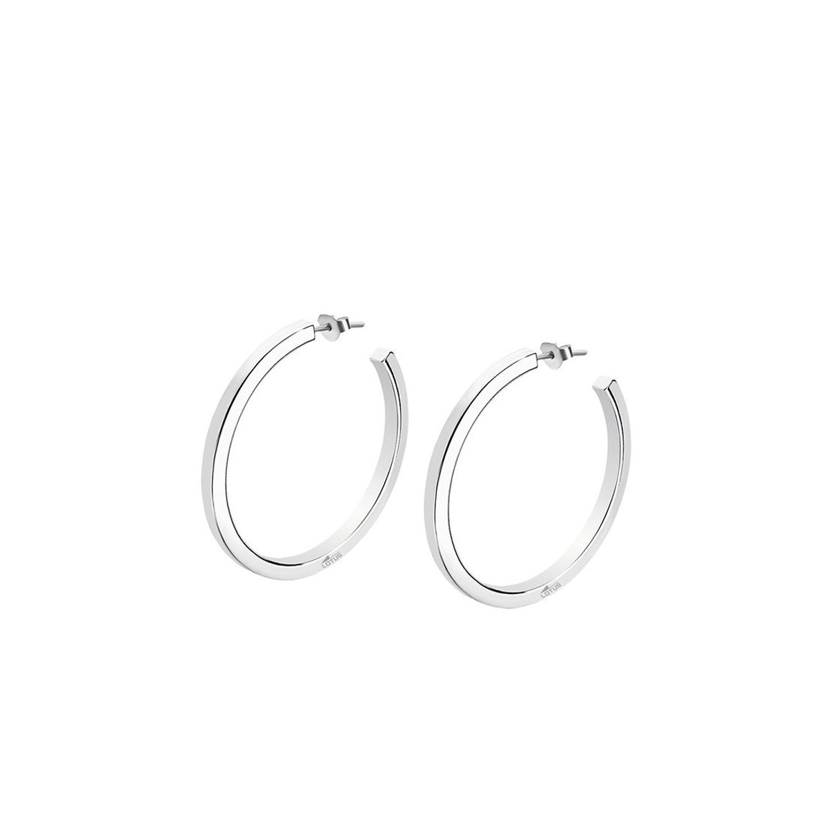 LOTUS SILVER - Aros LP1933-4/1 Lotus Silver Mujer Hoops