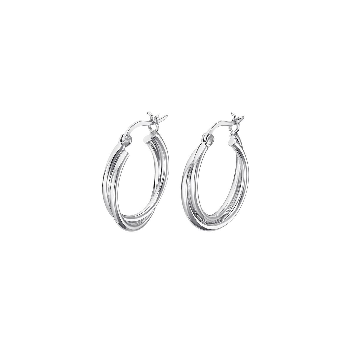 LOTUS SILVER - Aros LP3385-4/1 Lotus Silver Mujer Hoops